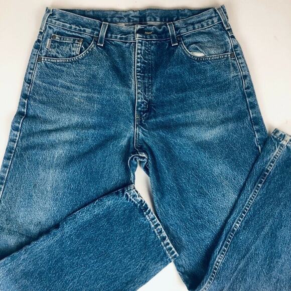 Carhartt Other - Carhartt Mens Straight Tapered Leg Jeans Blue Relaxed Fit‎ Medium Wash 36 x 30
